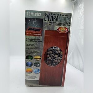 VTGHomedics Rain Forest Fountain Envirascape Soothing Rain Light & Sound WRF-SOO